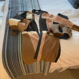 Womens Nine West Color Block Sweater